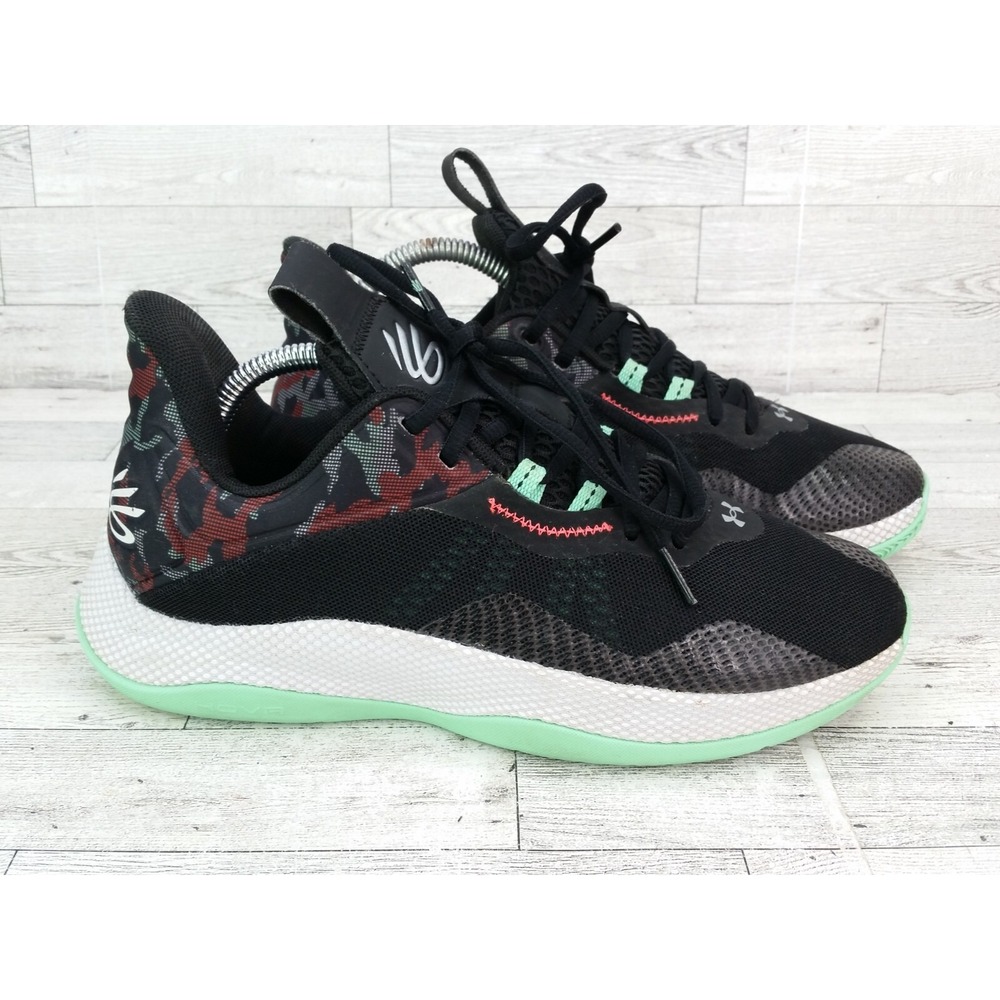 Under Armour Curry UA Hovr Splash 2 Basketball Sneakers Shoes Antifreeze Mens 7
